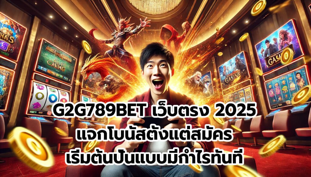 G2G789BET เว็บตรง 2025 แจกโบนัสตั้งแต่สมัคร เริ่มต้นปั่นแบบมีกำไรทันที