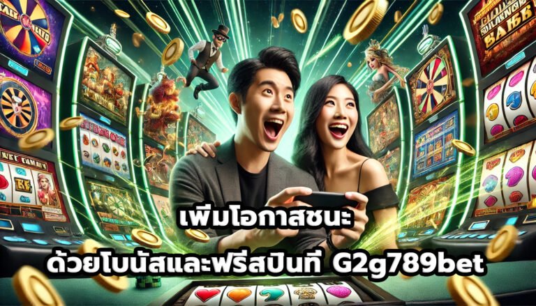 เพิ่มโอกาสชนะด้วยโบนัสและฟรีสปินที่ G2g789bet-8